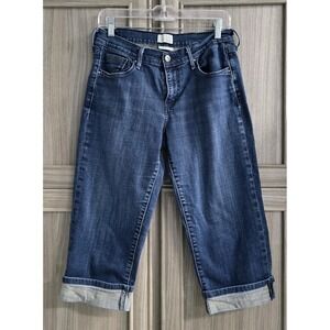Levis 515 Women's Cuffed Capri Jeans  Mid Rise Size 6 Classic Style Denim